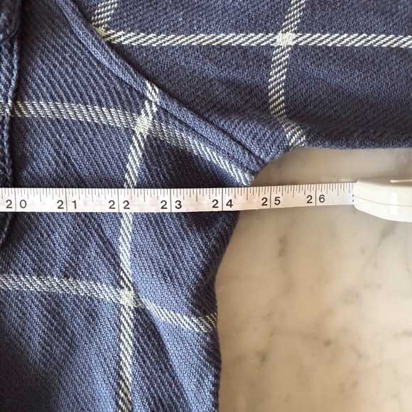 NWT LL Bean 1912 Overshirt Women’s XL Sterling Blue Plaid Twill Cabincore Layer - Picture 8 of 9